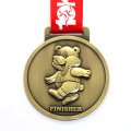 Medalla de premio de maratón de niños de ejecución de aleación de zinc personalizada barata